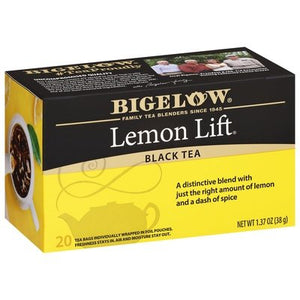 Bigelow Black Tea Lemon Lift Tea Bags 6/20 Bag [UNFI #0190413] [ebt]