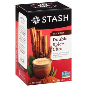 Stash Tea Black Tea Double Spice Chai Bags 6/18 Bag [UNFI #0552513] [ebt]