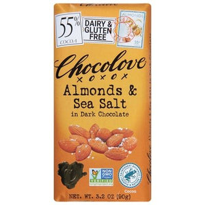 Chocolove Almonds & Sea Salt In Dark Chocolate 12/3.2 OZ [UNFI #0193284] [ebt]