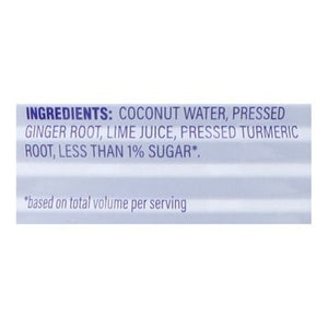 C2O Coconut Water With Ginger Lime & Turmeric 12/17.5 OZ [UNFI #2031854] [ebt]