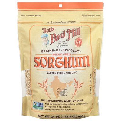 Bobs Red Mill Sorghum Gluten Free Whole Grain 4/24 OZ [UNFI #2486553] [ebt]
