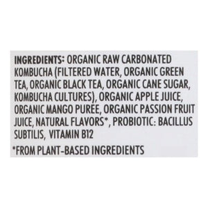 Humm Kombucha Kombucha Probiotic Mango Passionfruit 6/12 OZ [UNFI #2888899] [ebt] D
