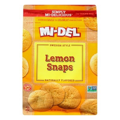 Mi-Del Lemon Snaps Swedish Style 8/10 OZ [UNFI #2006088] [ebt]