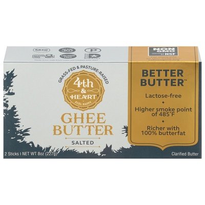 4Th & Heart Ghee Butter Salted 12/8 OZ [UNFI #2938199] [ebt]