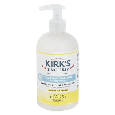 Kirks Hand Wash Lemon Eucalyptus Odor Neutralizing 12 OZ [UNFI #2303543] T