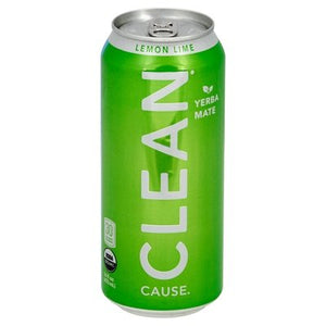 Clean Cause Yerba Mate Organic Lemon Lime 12/16 OZ [UNFI #2406882] [ebt] D