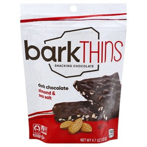 Bark Thins Snacking Chocolate Dark Chocolate Almond & Sea Salt 12/4.7 OZ [UNFI #1264134] [ebt]