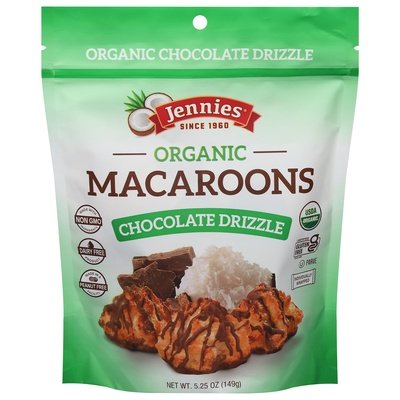 Jennies Macaroons Organic Chocolate Drizzle 6/5.25 OZ [UNFI #2329183] [ebt]