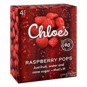 Chloes Pops Raspberry 6/4/2.5 OZ [UNFI #1581834] [ebt]