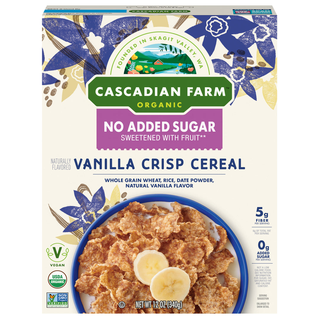 Cascadian Farm Cereal Organic Vanilla Crisp 10/12 OZ [UNFI #3139979] [ebt]