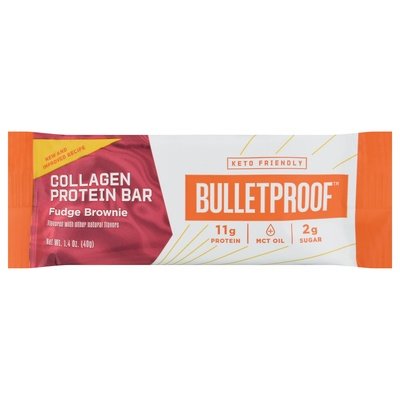 Bulletproof Protein Bar Collagen Fudge Brownie 12/1.4 OZ [UNFI #2689958] [ebt]