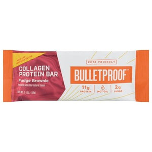 Bulletproof Protein Bar Collagen Fudge Brownie 12/1.4 OZ [UNFI #2689958] [ebt]