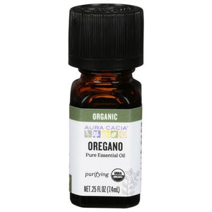 Aura Cacia Pure Essential Oil Organic Purifying Oregano 1/.25 OZ [UNFI #324996] T