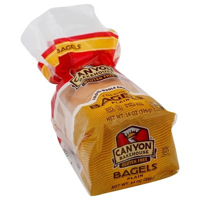 Canyon Bakehouse Bagels Plain Pre-Sliced 6/14 OZ [UNFI #1730530] [ebt]