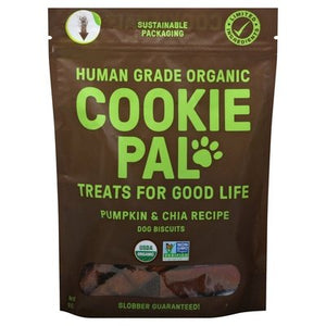 Cookie Pal Dog Biscuits Human Grade Organic Pumpkin & Chia Recipe 8/10 OZ [UNFI #2904258] T