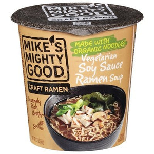 Mikes Mighty Good Ramen Soup Soy Sauce Vegetarian 6/1.7 OZ [UNFI #2746345] [ebt]