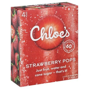Chloes Pops Strawberry 6/4/2.5 OZ [UNFI #1581750] [ebt]