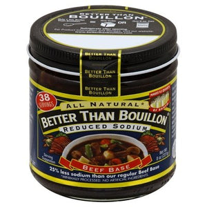 Better Than Bouillon Beef Base Reduced Sodium 6/8 OZ [UNFI #0277400] [ebt]