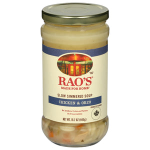 Raos Soup Chicken & Orzo Slow Simmered 6/15.7 OZ [UNFI #3070091] [ebt]