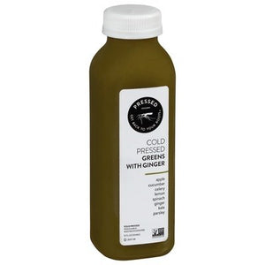 Pressed Juicery Juice Greens with Ginger Cold Pressed 6/12 OZ [UNFI #2374536] [ebt]