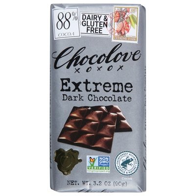 Chocolove Dark Chocolate Extreme 88% Cacao 12/3.2 OZ [UNFI #1815372] [ebt]