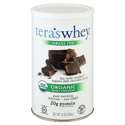Simply Teras Whey Protein Organic Dark Chocolate Cocoa Grass Fed 1/12 OZ [UNFI #337592]