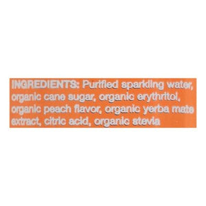Clean Cause Yerba Mate Beverage Sparkling Peach 12/16 OZ [UNFI #2406817] [ebt] D