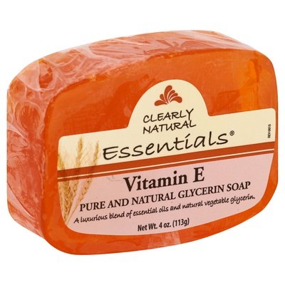 Clearly Natural Soap Glycerin Vitamin E 4 OZ [UNFI #0216820] T