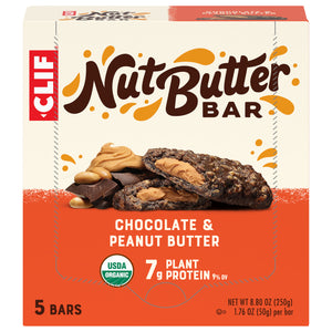 Clif Bar Nut Butter Bar Chocolate & Peanut Butter 6/5/1.76OZ [UNFI #2285526] [ebt]
