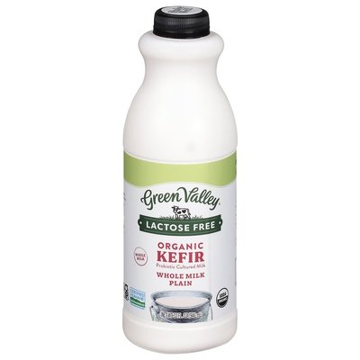 Green Valley Creamery Kefir Lactose Free Organic Whole Milk Plain 6/32 OZ [UNFI #1796895] [ebt]