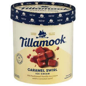 Tillamook Ice Cream Caramel Swirl 6/1.5 QT [UNFI #2712289] [ebt]