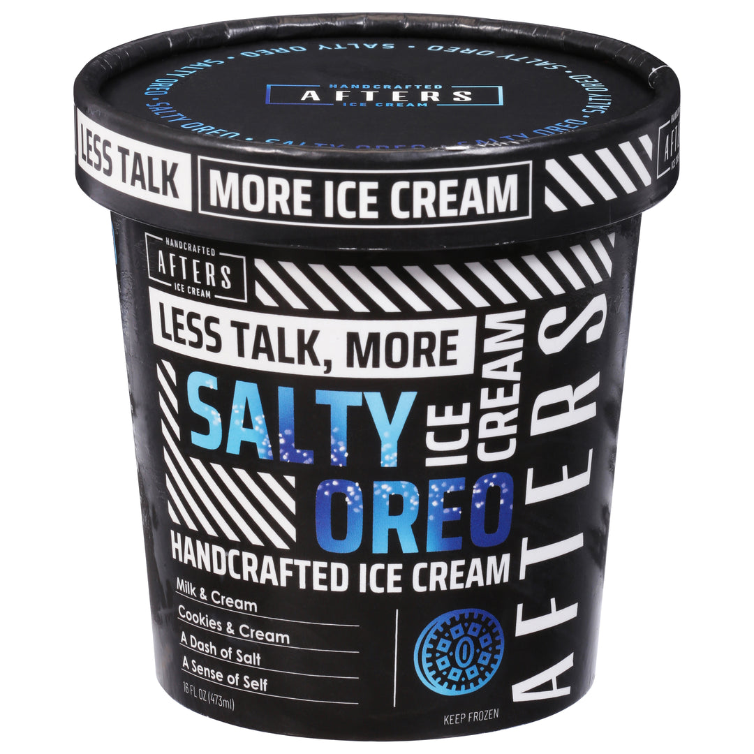Afters Ice Cream Ice Cream Salty Oreo Handcrafted 8/16 FZ [UNFI #3070109] [ebt]