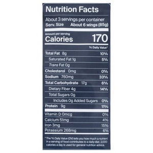 Daring Plant Chicken Wings Buffalo 6/8 OZ [UNFI #2959427] [ebt]