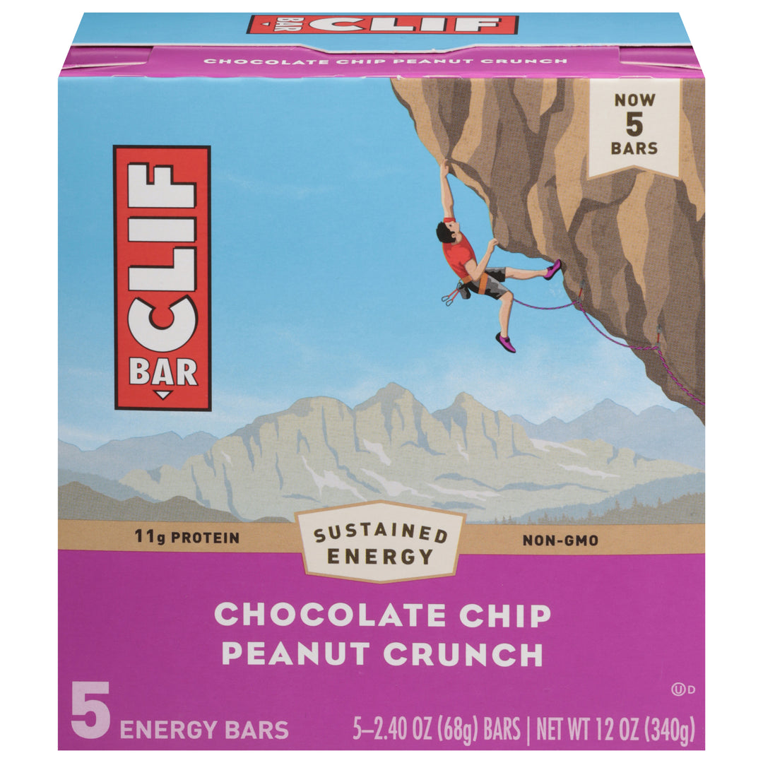 Clif Bar Energy Bars Chocolate Chip Peanut Crunch 6/5/2.4 OZ [UNFI #3075504] [ebt]