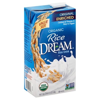 Dream Rice Drink Organic Original Enriched Value Size 8/64 OZ [UNFI #0333518] [ebt]