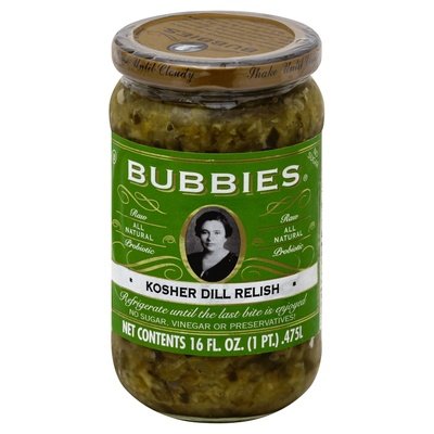 Bubbies Dill Relish Kosher 6/16 OZ [UNFI #2491058] [ebt]