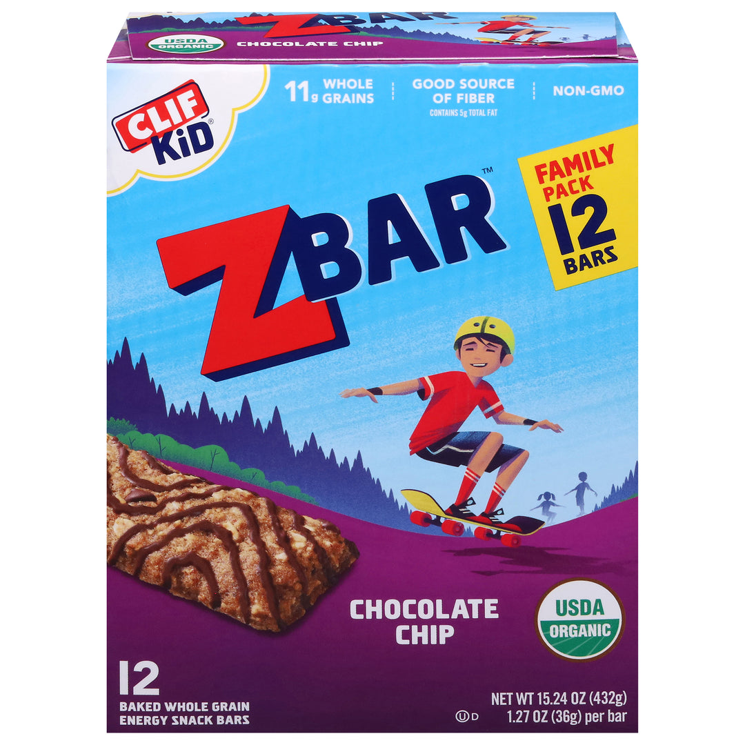 Clif Bar Energy Snack Bars Chocolate Chip Family Pack 6/15.24 OZ [UNFI #2308047] [ebt]