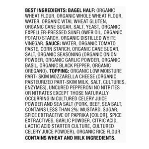 Annies Homegrown Pizza Bagels Uncured Pepperoni Mini 12/6.65 OZ [UNFI #1630896] [ebt]