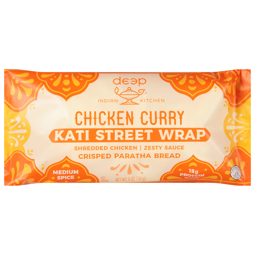 Deep Kati Street Wrap Chicken Curry Medium Spice 9/5 OZ [UNFI #3047917] [ebt]