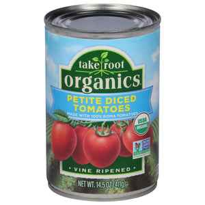 Take Root Organics Tomatoes Petite Diced 12/14.5 OZ [UNFI #3017407] [ebt]