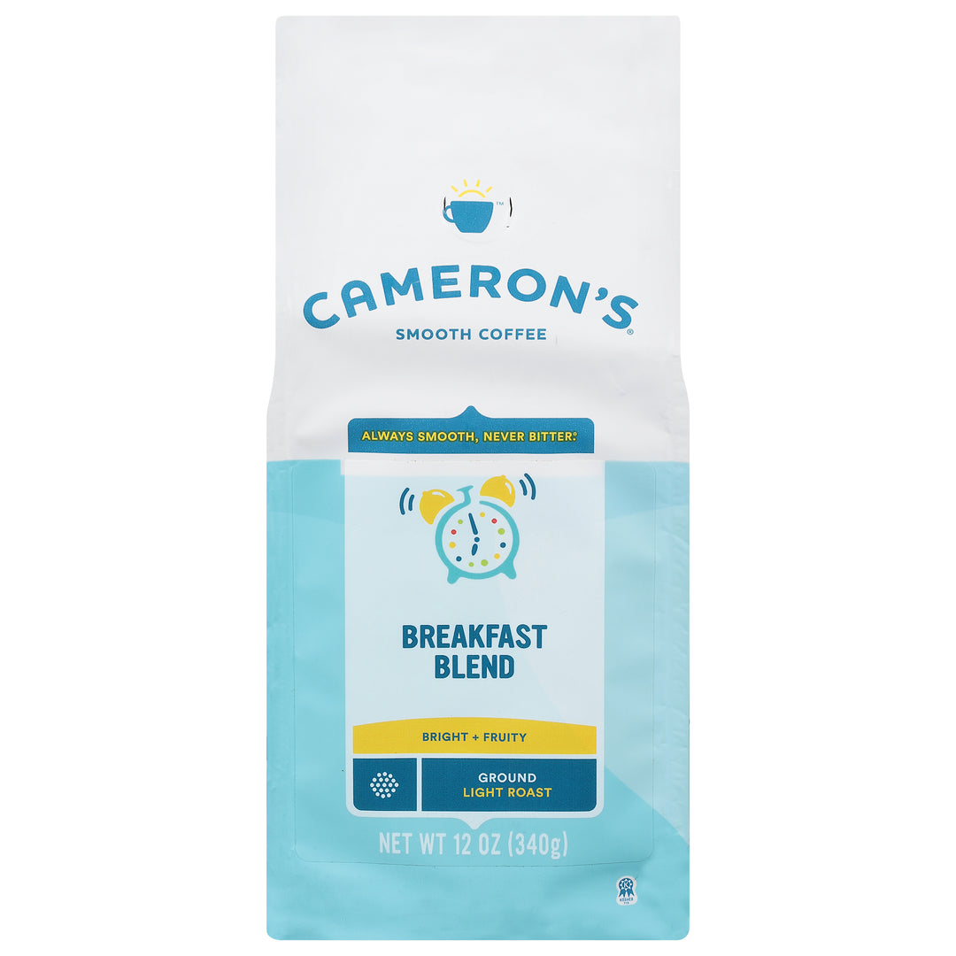 Camerons Coffee Coffee Ground Light Roast Breakfast Blend 6/12 OZ [UNFI #2391811] [ebt]