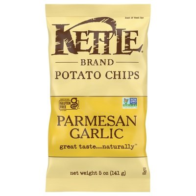 Kettle Brand Potato Chips Parmesan Garlic 15/5 OZ [UNFI #2505444] [ebt]