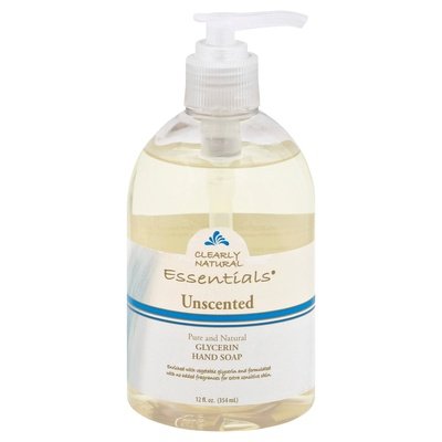 Clearly Natural Hand Soap Glycerin Pure And Natural Unscented 12 OZ [UNFI #0855015] T
