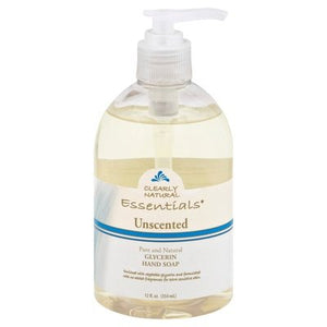 Clearly Natural Hand Soap Glycerin Pure And Natural Unscented 12 OZ [UNFI #0855015] T