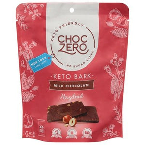 Choczero Keto Bark Milk Chocolate Hazelnuts 12/6 OZ [UNFI #2512168] [ebt]