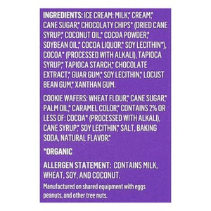 Aldens Organic Ice Cream Sandwich Chocolate Chip Round Sammies 12/4/3.5 OZ [UNFI #2204675] [ebt]