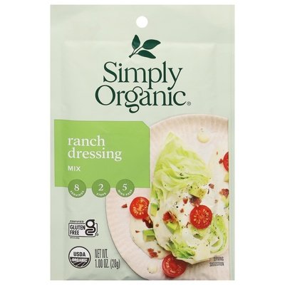 Simply Organic Mix Ranch Dressing 12/1 OZ [UNFI #0917252] [ebt]