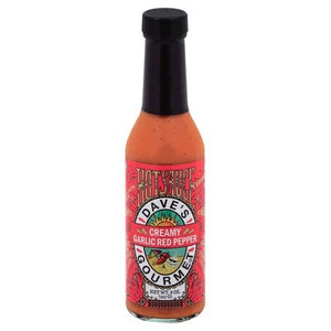 Daves Gourmet Hot Sauce Creamy Garlic Red Pepper 6/8 OZ [UNFI #2043883] [ebt]