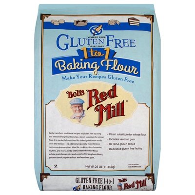 Bobs Red Mill Baking Flour 1 to 1 Gluten Free 25 LB [UNFI #1596709] [ebt]