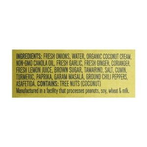 Brooklyn Delhi Indian Simmer Sauce Golden Coconut Curry Mild 6/12 OZ [UNFI #2468296] [ebt]